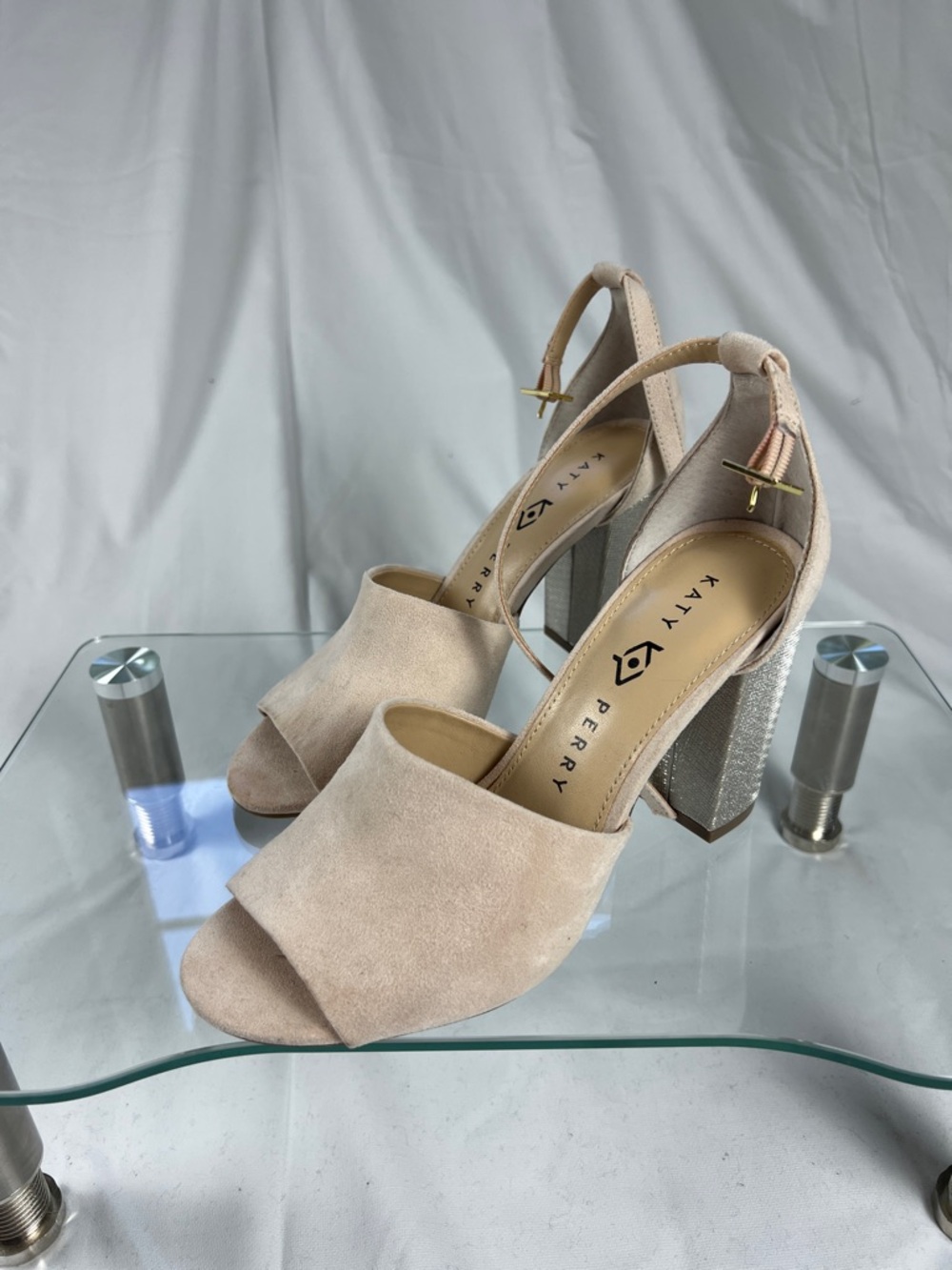 Katy Perry The Kalla Nude Block Heels Size 7